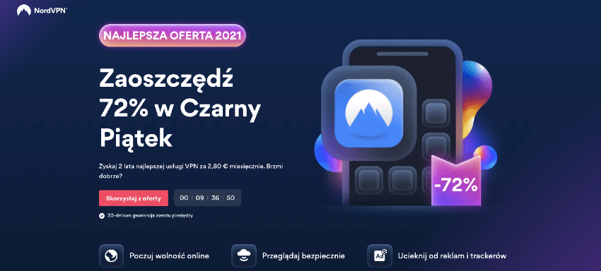 NordVPN promocja rabat obniżka Black Friday 2021
