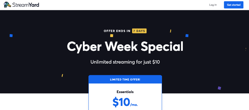 StreamYard promocja rabat obniżka Black Friday 2021