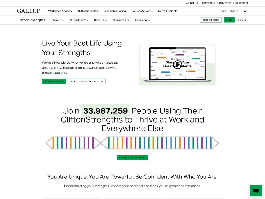 test gallupa cliftonstrengths strengthsfinder