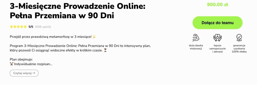 pakiet trening
