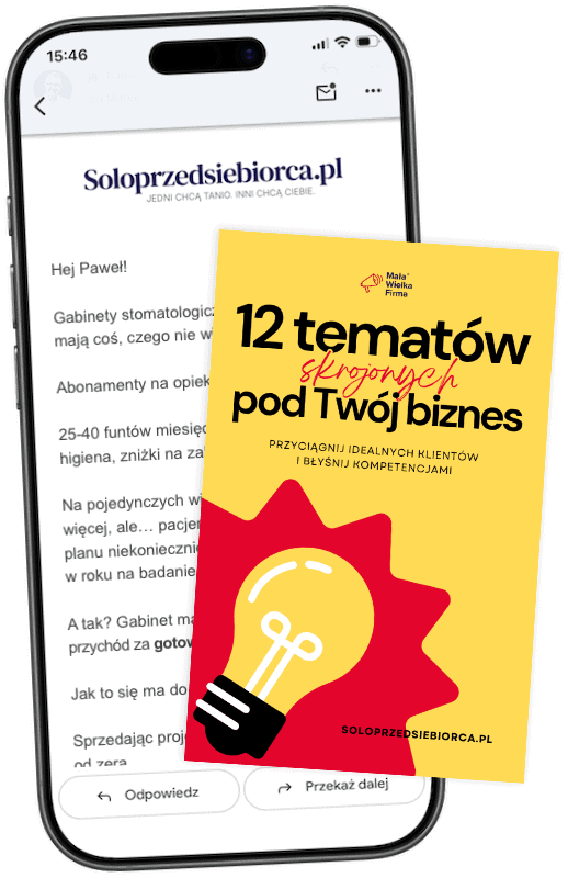 newsletter dla jednoosobowych biznesów solo