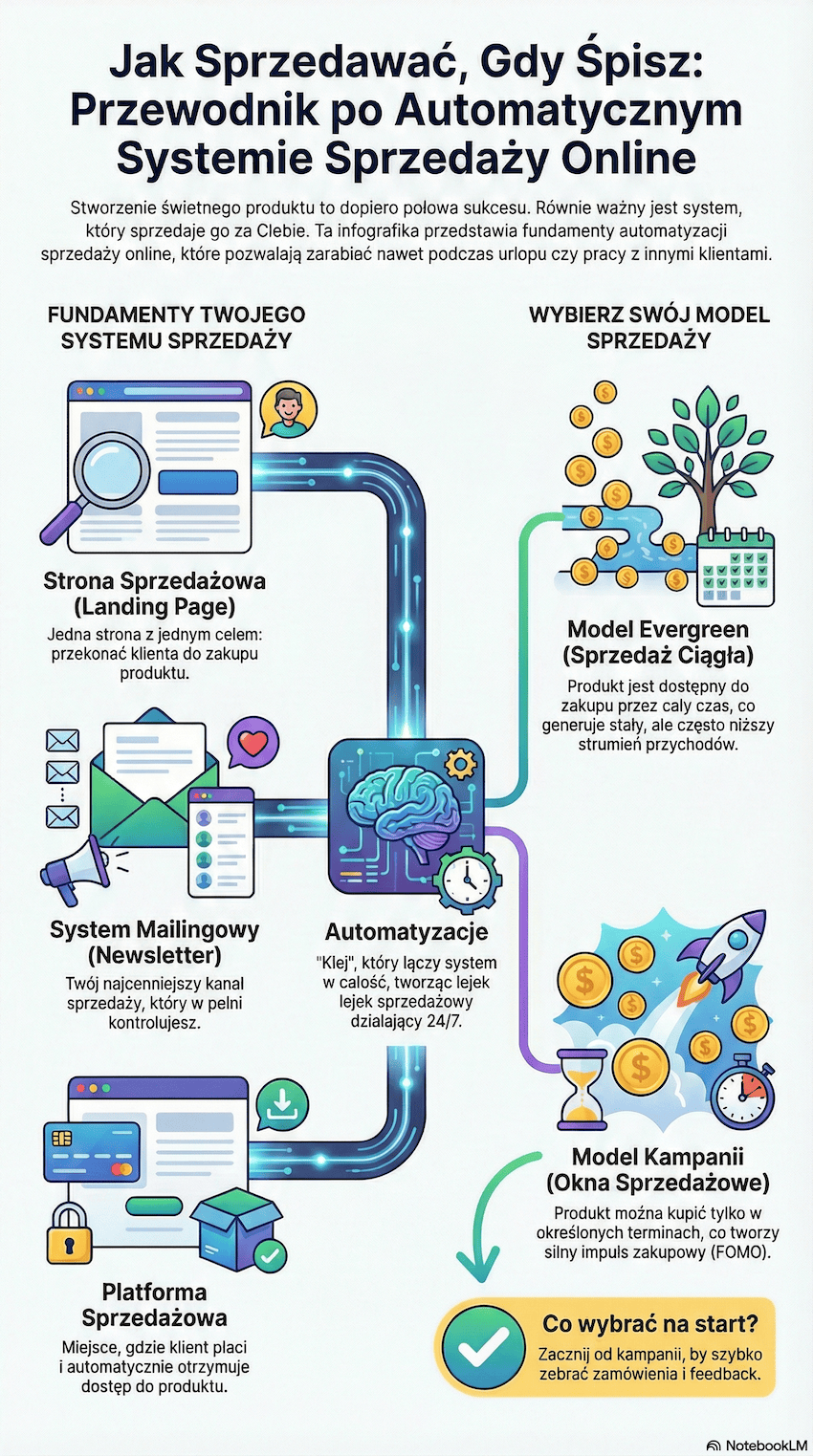 jak zautomatyzować sprzedaż online (kursy i inne produkty cyfrowe)