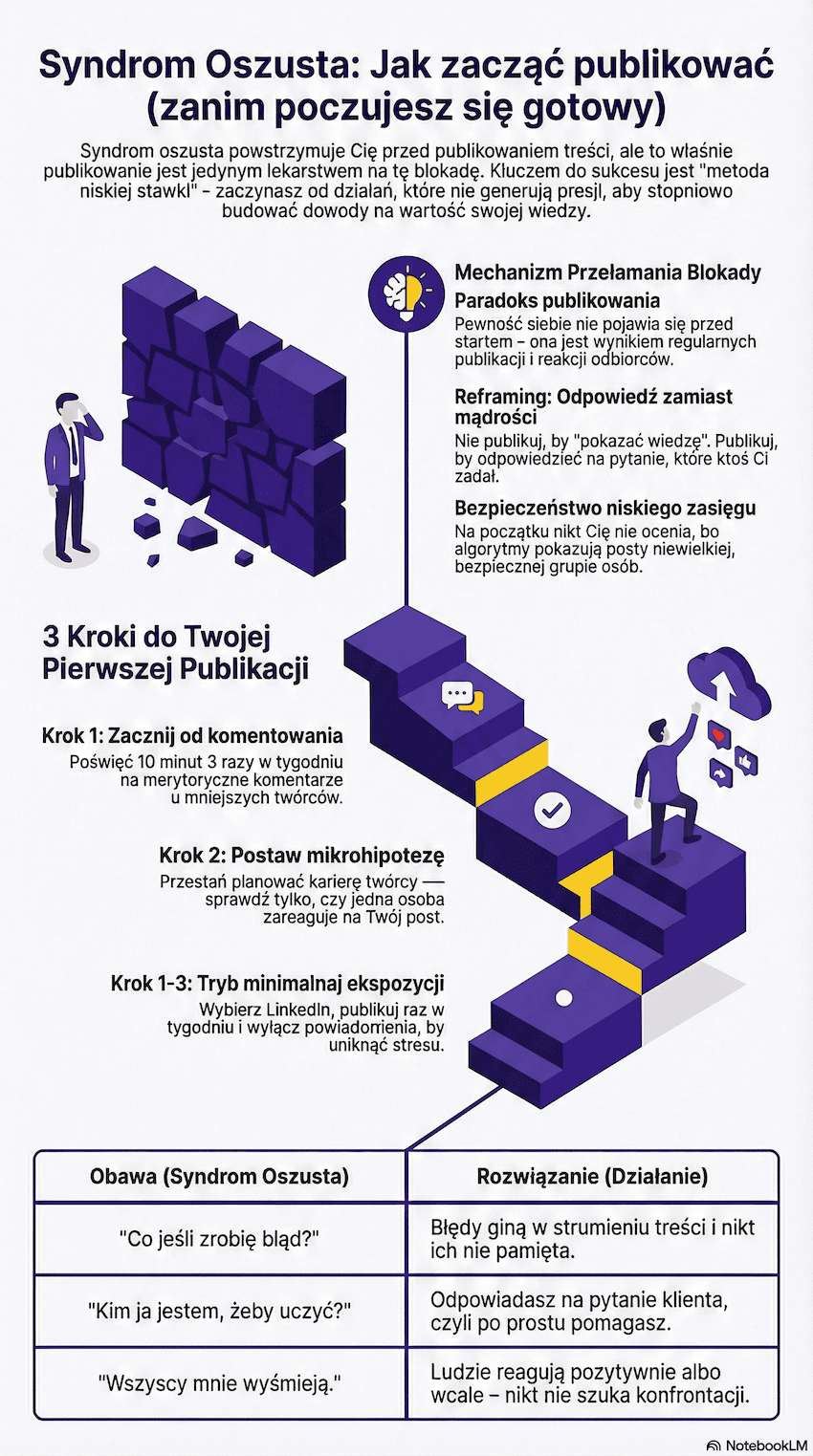 Jak poradzić sobie z syndromem oszusta i zacząć publikować