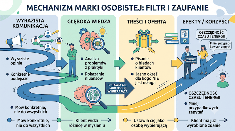 marka osobista filtruje klientów i zwiększa zaufanie